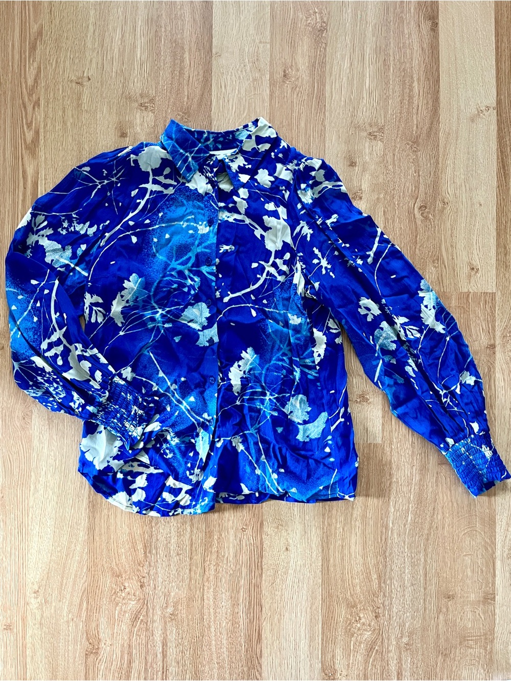 InWear Abstract Floral Button-Up Blouse – Size 6